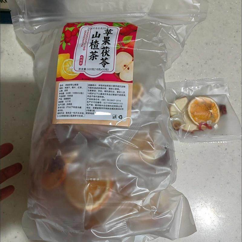【整料不碎】苹果山楂茶苹果山楂茯苓橙子红枣茶女生喝的组合茶