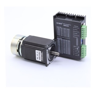 57刹车步进电机带电磁抱闸断电24V定位扭矩2N套装 1.6 驱动器DM542
