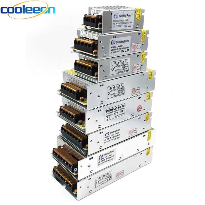 220V转12V 24V变压器AC/DC开关恒流电源1A2A3A5A10A12A驱动