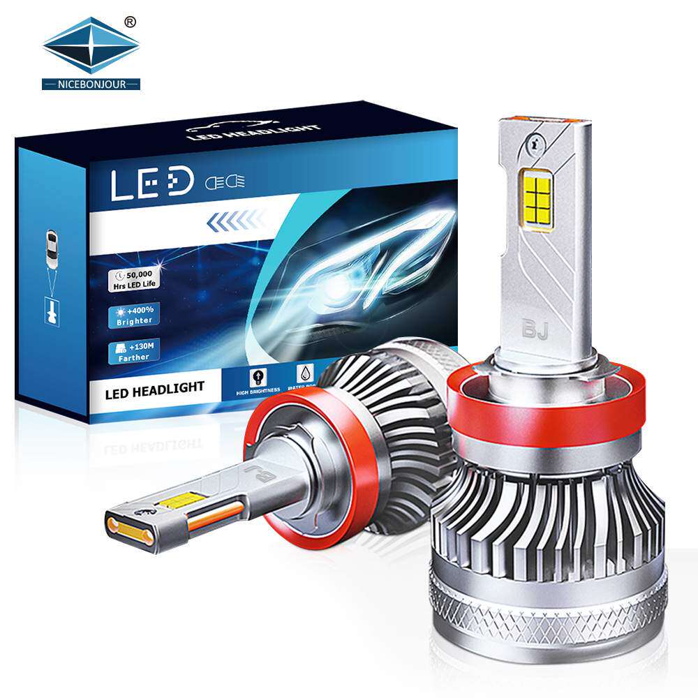 跨境S12车灯解码车载高亮度大功率H7 H4前照灯双铜管汽车le