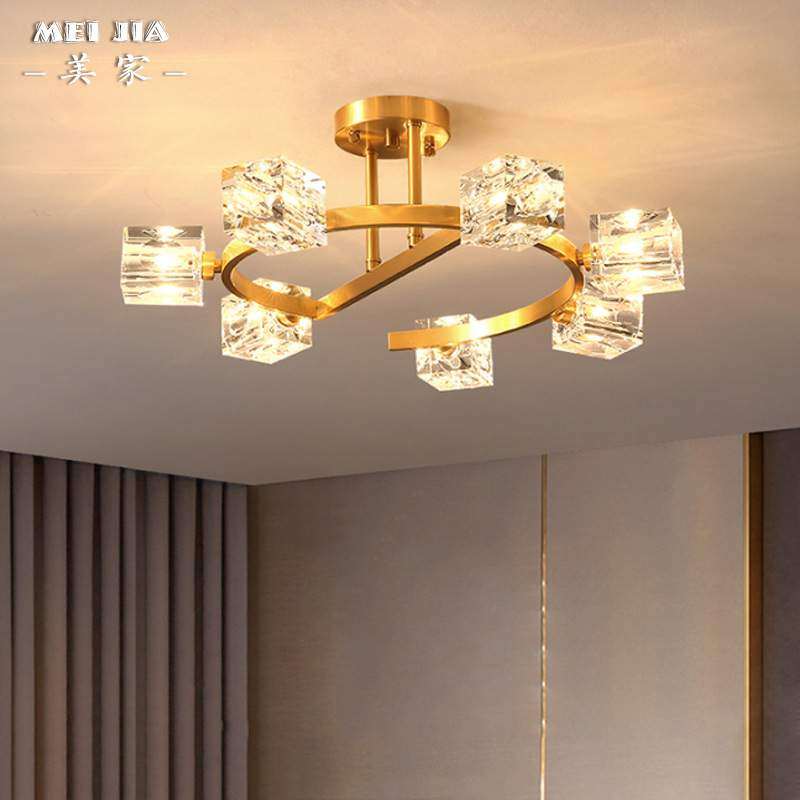 全铜水晶卧室房间吸顶灯后现代分子灯创意北欧客厅餐厅吸顶灯具,标准件/零部件/工业耗材,车间地垫,淘宝优惠券,粉丝福利购,淘宝优惠卷