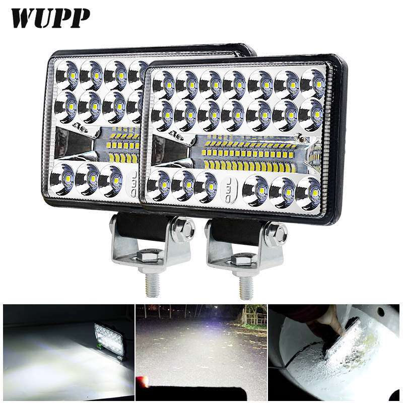 汽车led工作灯双灯60W高亮越野车顶探照灯检修辅助灯汽车大灯跨