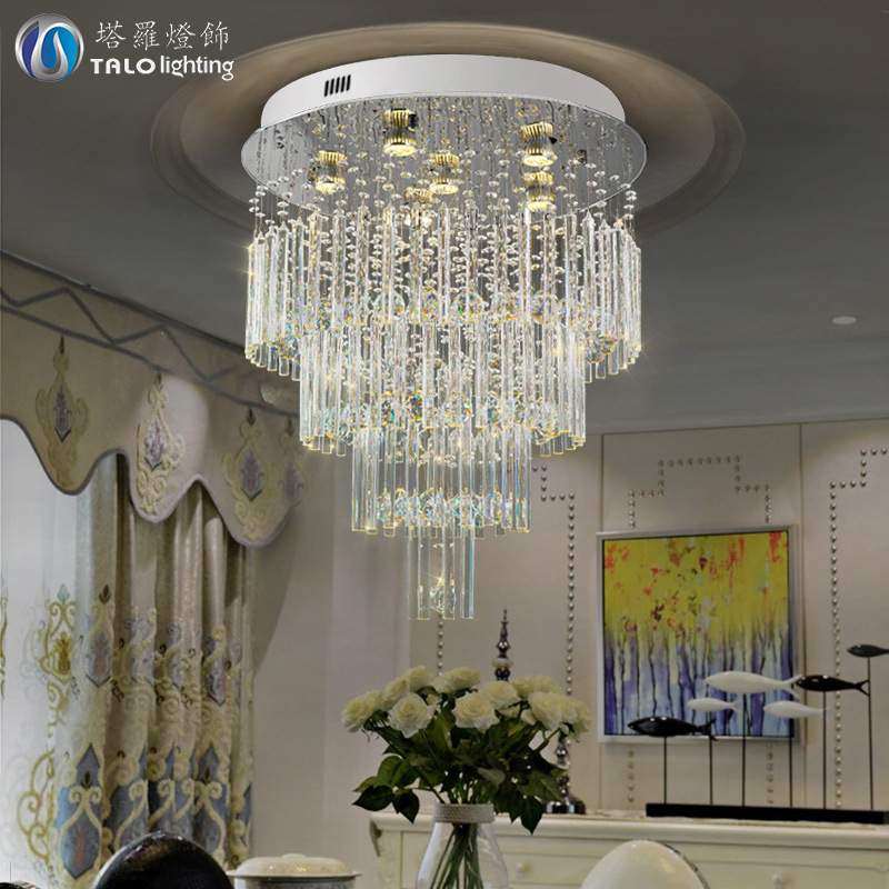 圆形多层客厅吸顶灯 现代简约LED水晶灯创意卧室餐厅书房走廊吊灯,标准件/零部件/工业耗材,车间地垫,淘宝优惠券,粉丝福利购,淘宝优惠卷