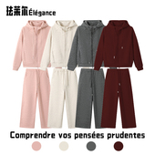 整套穿搭不费心26563 加绒加厚撒印卫衣卫裤 年终大促 2026新款