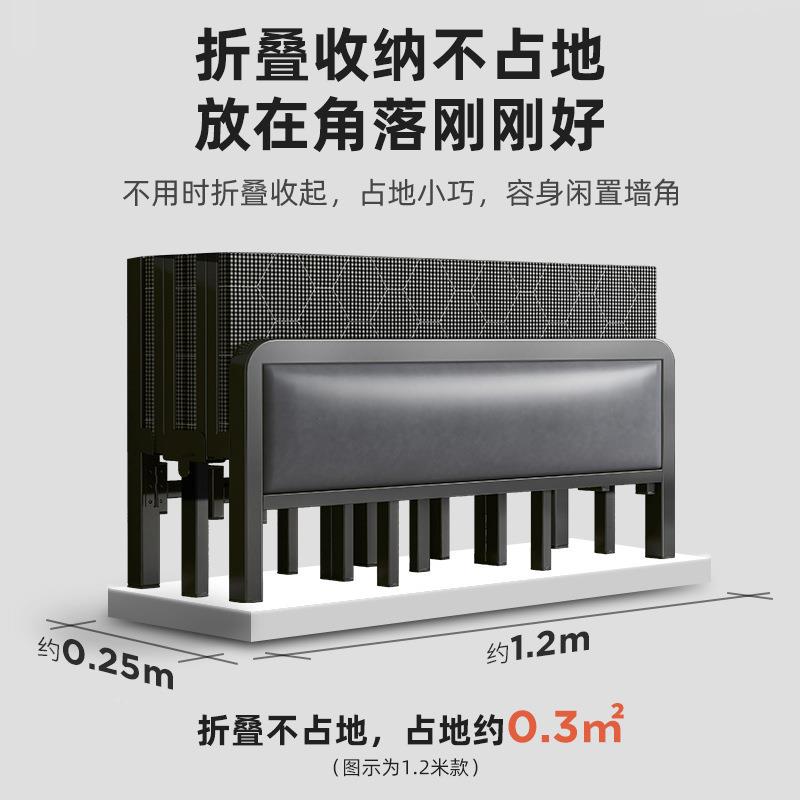 折叠床床单人用成人米简易床出租房用宿舍加家固板铁床T197AT2双