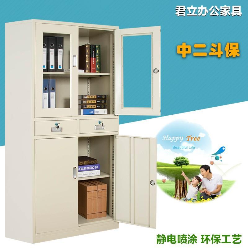 文件柜铁收柜器械柜办GUE公柜档案柜资料财务凭证皮柜办公室纳书