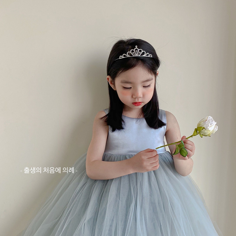 女童皇冠儿童头饰公主发卡生日演出发饰珍珠王冠头箍发夹宝宝发箍