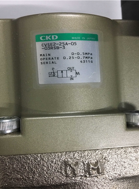CKD冷却液气动阀CVSE2-25A-05-03RSB-3/CVSE2-10A-30-03TS-3现货