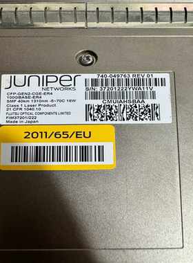 【汇生】Jper 瞻博 CFP-100GBASE-LR4  7议价