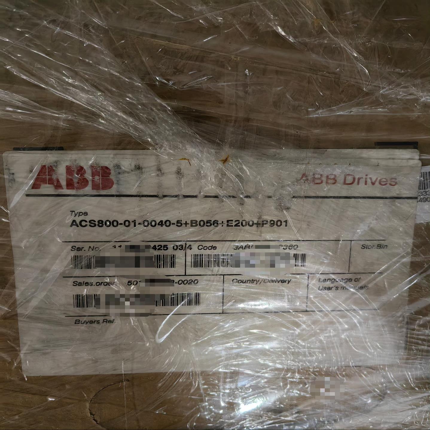 ACS800-010040-5+B056+E200+P901~议价