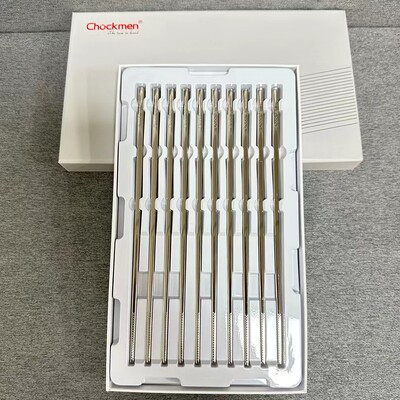 M025 Chockmen 316不锈钢筷子 10双/盒 长24.8CM