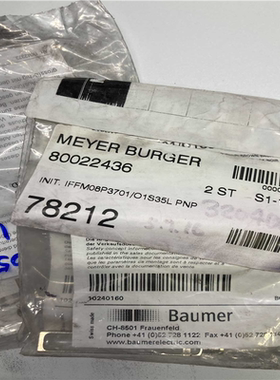 Baumer宝盟IFFM08P3701O1S35L P议价