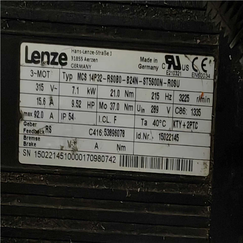 议~伦茨伺服电机MCS 14P32-RS0B0-B24N-ST5