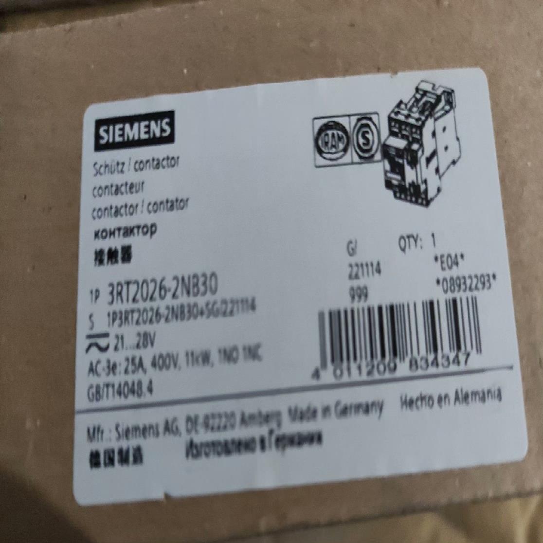 3RT2026-2NB30有3个3RT2025-2（基数电子）