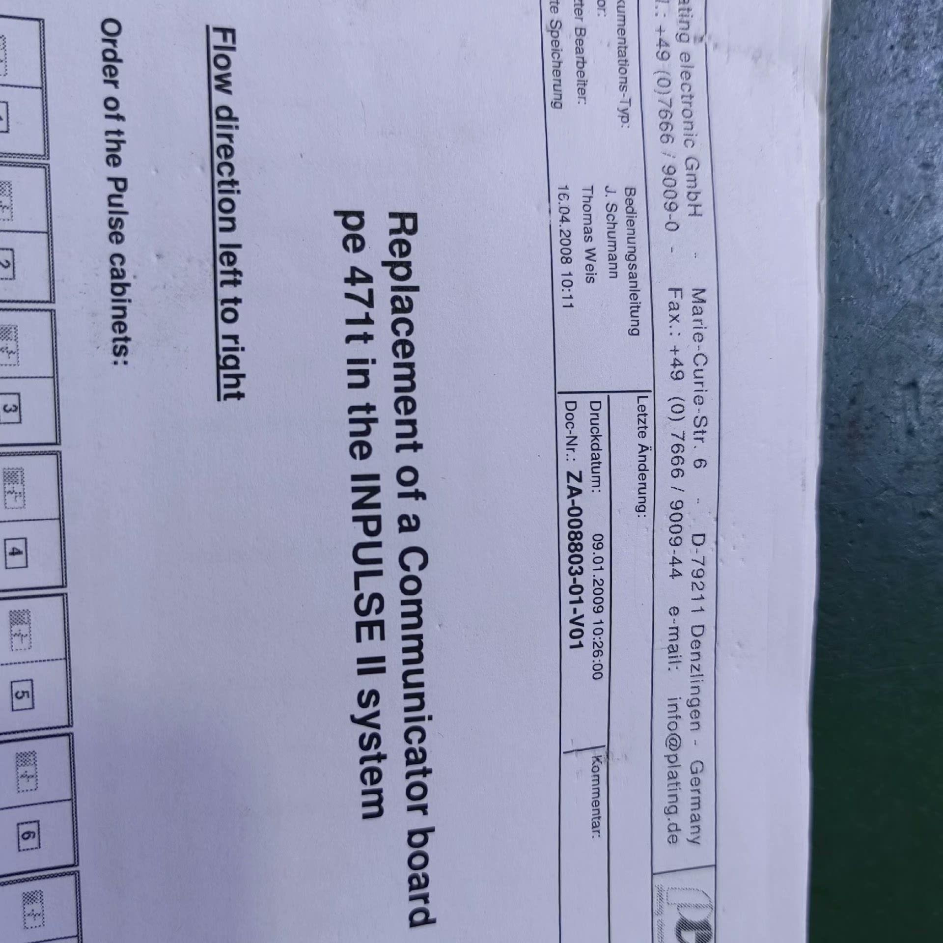 pe471t  replacement of a commu议价