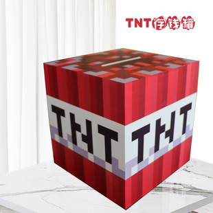 TNT存钱罐命令方块储蓄罐我的世界周边男孩儿童男孩实木创意