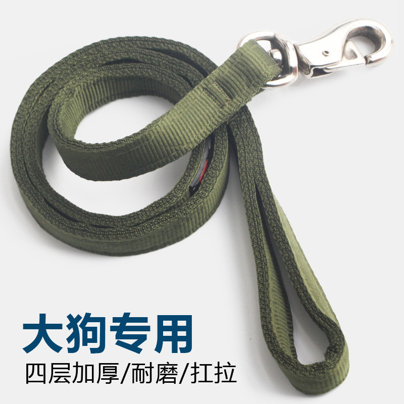 大中型犬狗狗牵引绳拴狗链子金毛拉布拉多德牧牵狗带宠物用
