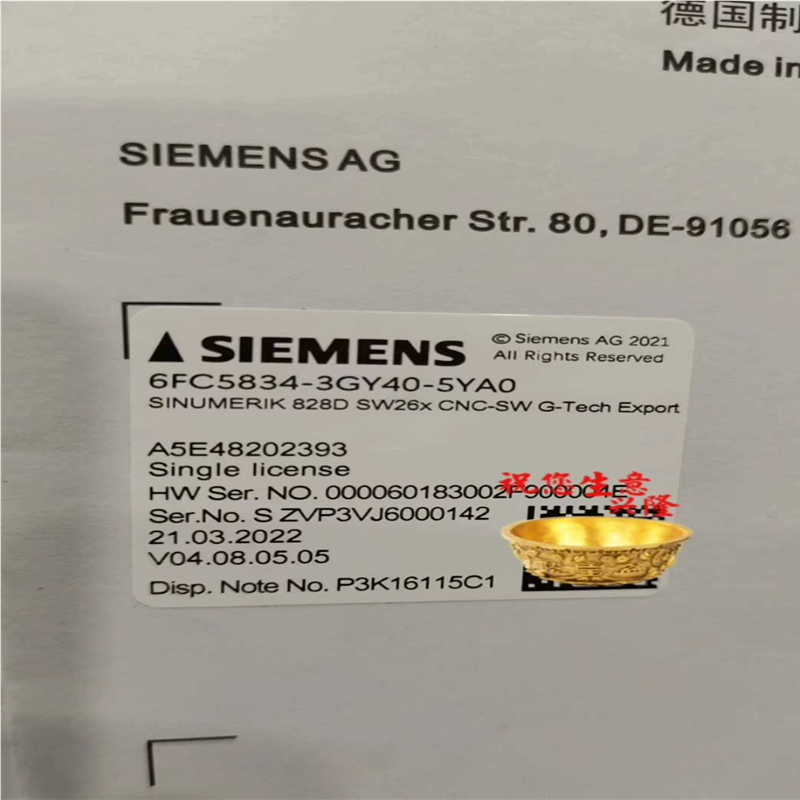 6FC5834-1GY40-1YA0全新原装进口货~议价