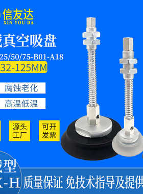 重载型吸盘 ZPX32-125HS/J25/50/75-B01-A18侧通 单层吸盘 机