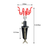 模型气泵上色喷笔笔托笔搁笔置耐腐蚀全金属夹式 两支笔喷笔笔架