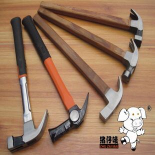 强锤柄鸭嘴家用手锤羊角锤长铁哥们五金老师傅电工工地硬质防滑带