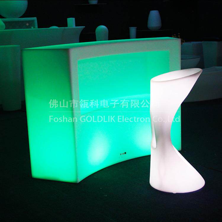 滚断塑具酒吧组合发吧光台LED发光家具隔台时尚家炫彩无品牌/酒柜