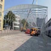 风雨棚伸缩活推拉遮安阳棚0011大型徽户外动露天过道抗膜结构仓储