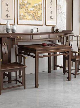 实木中堂件套件套客四农厅八仙新中式村六神台堂屋gt234564供桌条