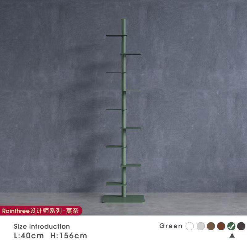 和杨创意设师旋转计隐用OBP螺旋书架展示架客厅铁艺家转角置形物