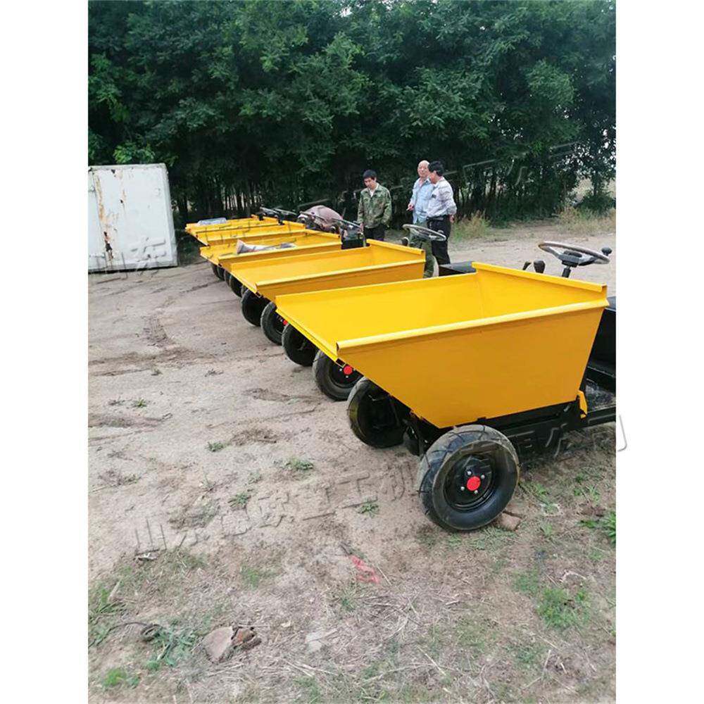 四轮砂浆运小车工地用电无品牌/动灰推斗输车程座驾式工电动装卸