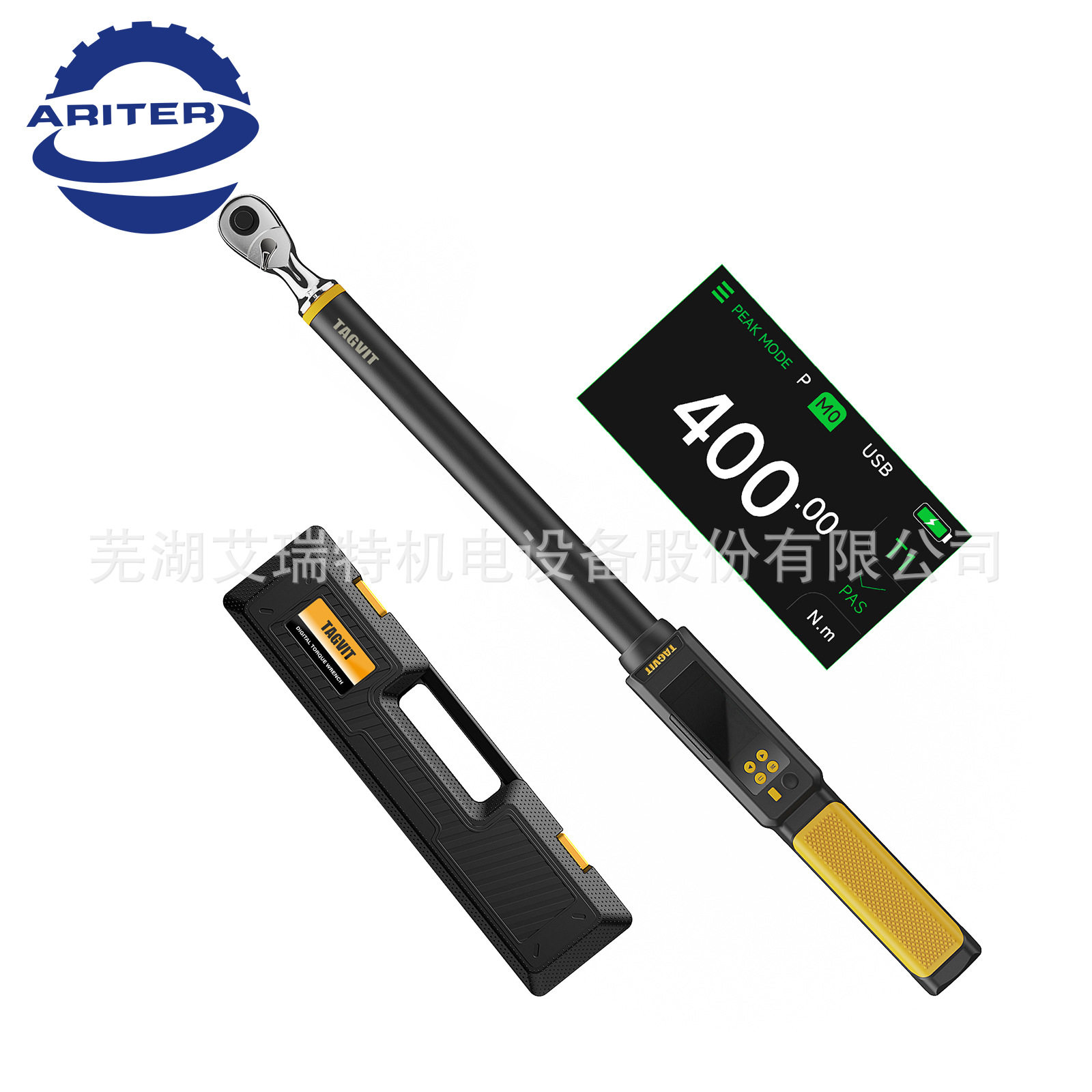 厂家直销数显扭矩扳手3-400N.m1/2“3/8“可换头电子扭力扳手