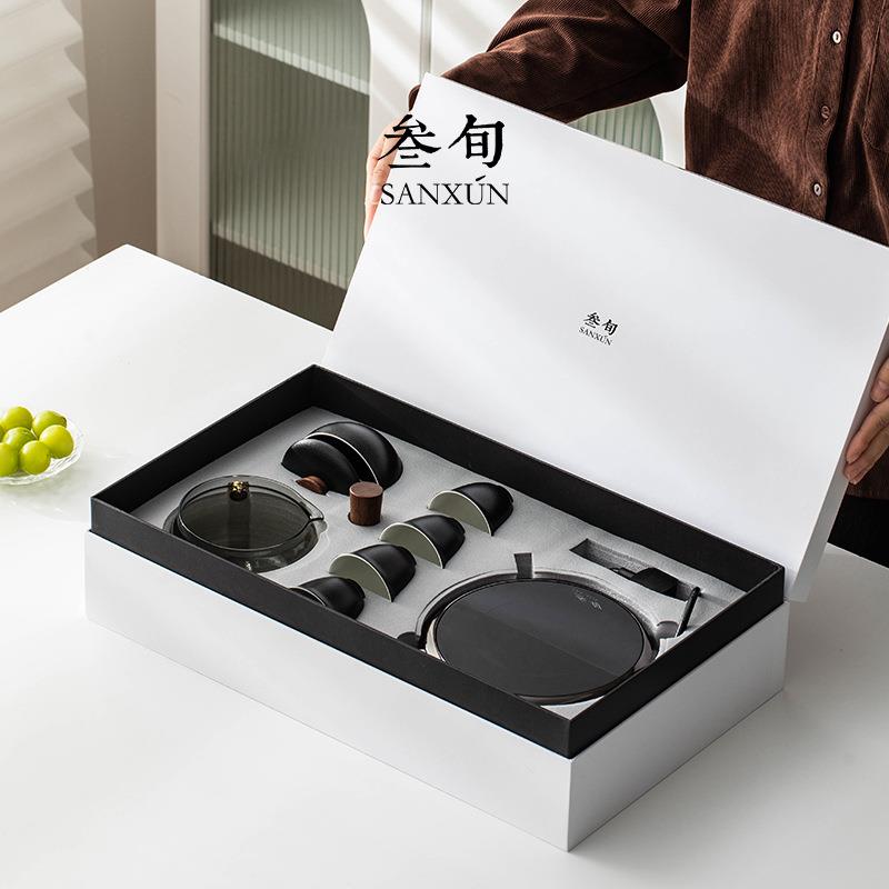 叁旬转转人自动煮茶壶懒家CH-9545用陶瓷茶具炉泡茶壶小型陶玻璃