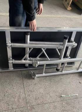 全铝可折叠可节高度r演讲DJ桌打碟台灯具桌架子舞台sw003tuss桁架