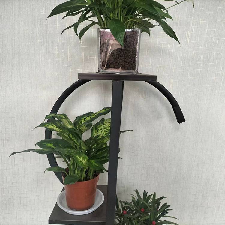 创意大S型花架  家用铁艺多层个性花架吊篮绿萝盆栽收纳架子
