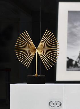 现代简约家居厅摆件奢样板房摆设办客公酒柜抽象艺术电视室柜玄关