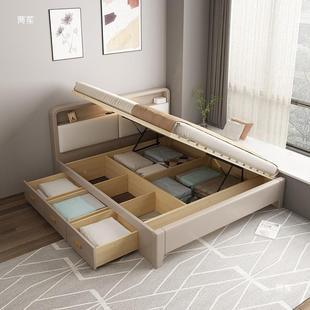 儿童床全实木灰OBK色孩女孩青男少米年侧开气压高箱储1.物35单人1