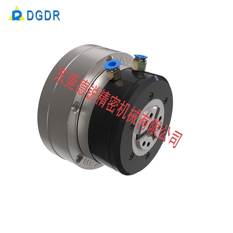 德锐卡盘M置C-11中空气压回转转夹头气缸前0XXD式高速旋气动卡盘