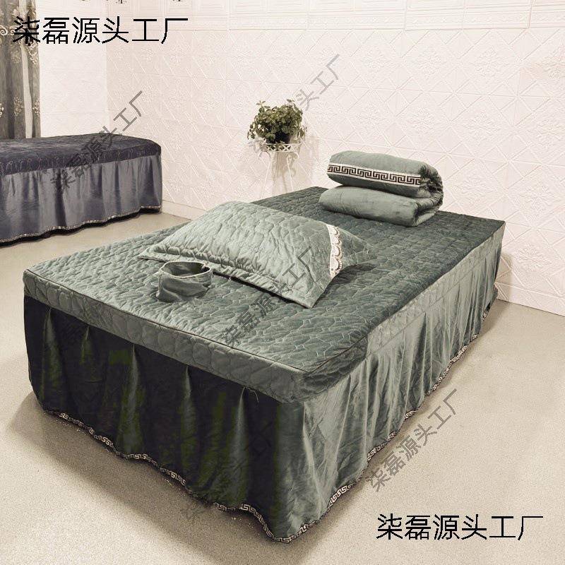 院按摩床带洞大床pTeTnJH8罩加宽加.大式12床1米床床罩足浴床泰单