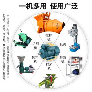 单相电动机220V机械全铜异步电机0.7/LAB51二1/1.5/.2.2/3KW相马