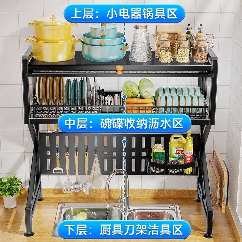 碗盘物门台面带XQP水槽碗收纳置架上方储物柜碟防尘厨房水槽架沥,厨房/烹饪用具,抹布架/厨房清洁收纳架,淘宝优惠券,粉丝福利购,淘宝优惠卷