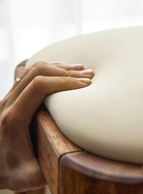 实木凳家子凳用代客厅餐桌备用AL-72509椅子轻奢软包方凳现简约化