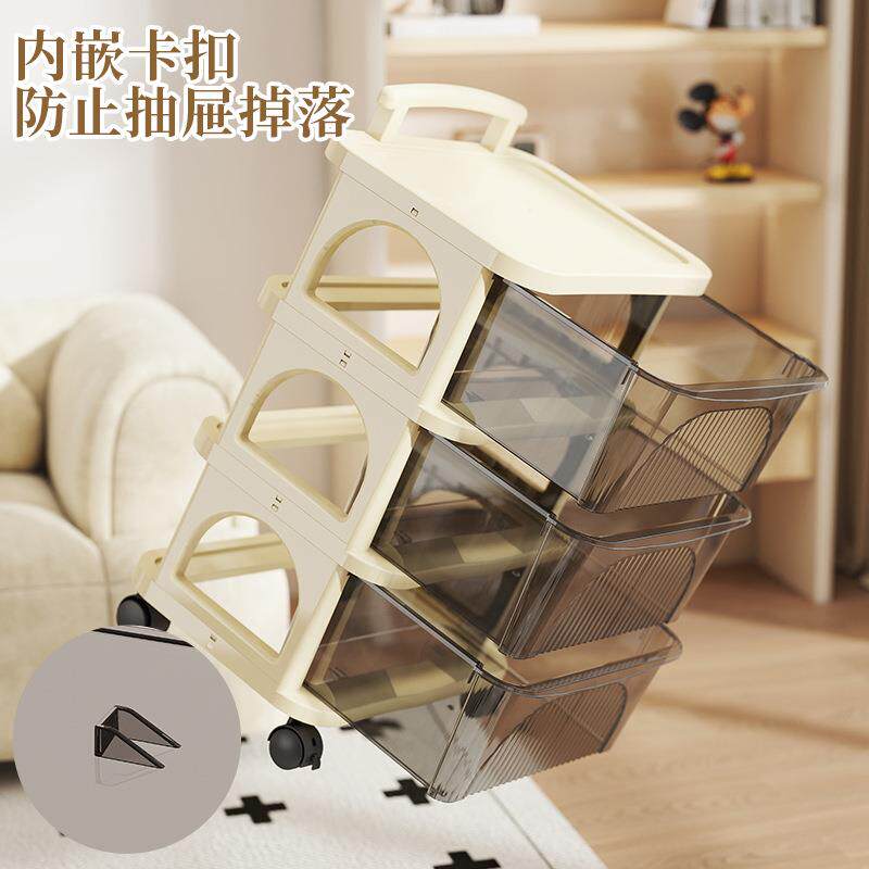 推车置物架多家层抽985屉式用婴儿玩具收纳头架子客小厅收纳柜床
