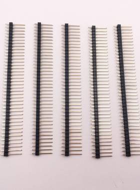 厂家直2.54m供m单直排针1*40p针2.54间距180°排直插铜耐TFQ温ROH