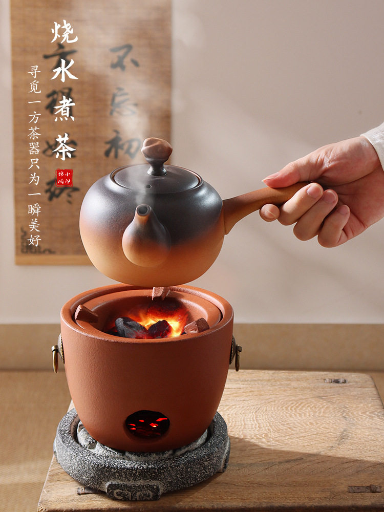 潮州红泥围炉煮茶炉木炭明火