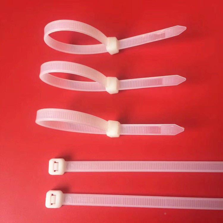 龙12*600自锁式尼扎带12*600mm一黑拉得扎带白色电线扎绳