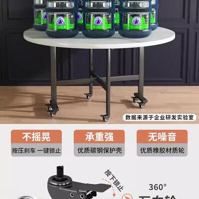 折叠桌餐桌家用F9685MTH小户型吃饭桌出租房简子饭桌现易代圆简约