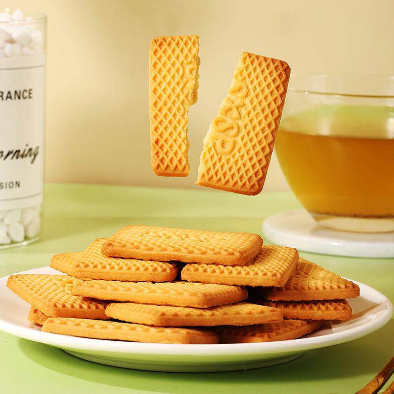 牛奶饼干特仑苏特浓老式牛乳酥脆营H养牛奶味整箱早餐儿童老人零