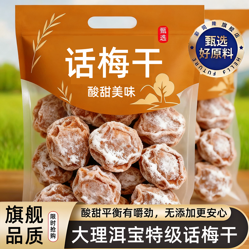 云南大理洱宝话梅干零食孕妇九制话梅果脯果干蜜饯梅子干酸梅泡水
