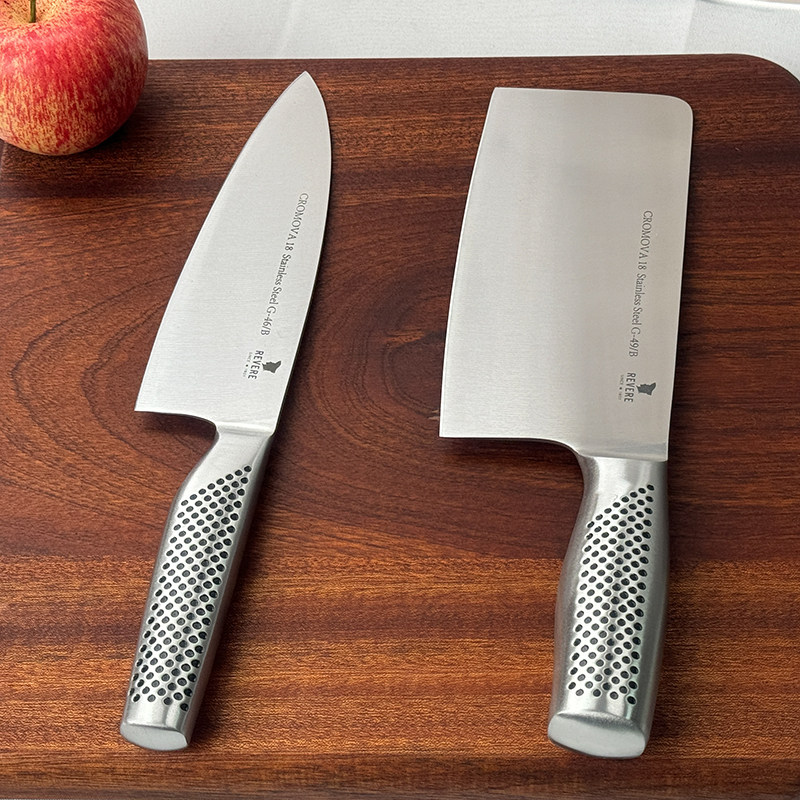 不锈钢刀具厨房专用切菜刀冻肉刀两件套组 一体成型 手感舒适