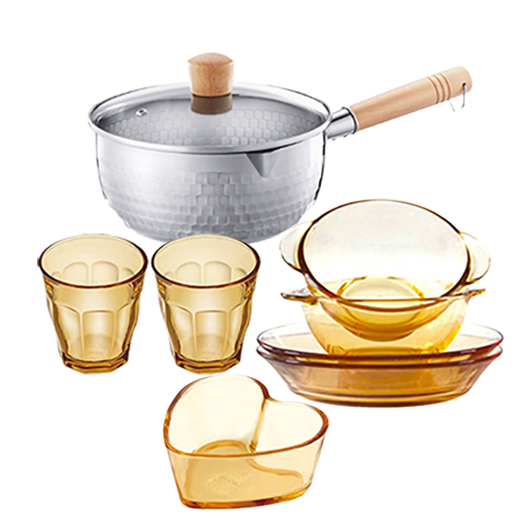 revere雪平锅不粘锅奶锅不锈钢